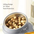 thumbnail image 3 of Juego De Cuencos Dobles Para Perros Y Gatos, Cuenco Para Comida Y Agua Para Gatos, Protección Del Cuello De Acero Inoxidable Para Uso Doméstico, 3 of 7
