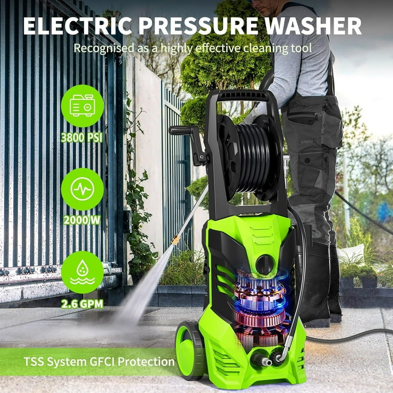 Vebreda 3800 PSI Electric Pressure Washer Lightweight Power