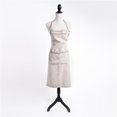 thumbnail image 1 of Saro Lifestyle 1021.T01 Fringed Design Linen Apron - Taupe, 1 of 1