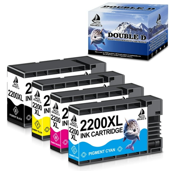 Cartuchos de tinta DOUBLE D PGI-2200XL compatibles con Canon PGI-2200