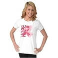 thumbnail image 3 of Hope Breast Cancer Awareness Warrior Womens Slim Fit Graphic Tee Brisco Brands M, 3 of 5