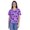 Purple, variant on Moomaya Printed Tie Dye Tops For Women Casual Half Sleeve Round Neck T-shirts
