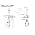 thumbnail image 3 of Kingston Brass GSC7575TL Templeton Single HandlePull Out Kitchen Faucet with Deck Plate, Oil Rubbed Bronze, 3 of 3