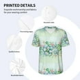 thumbnail image 5 of Fotbe Succulent Baseball Jersey Shirt for Men and Women, Casual Short Sleeves Button Down T-Shirt-Small, 5 of 9
