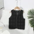 thumbnail image 2 of Kids Puffer Vest Jacket Black Puffer Vest Button-Down Sleeveless Lightweight Kids Puffer Jacket Boys Winter Vest 5-6 Years, 2 of 4