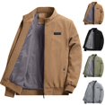 thumbnail image 3 of GA WEIHUA Clearance Sales,Corduroy Ribbed Jackets for Men Casual Stand Collar Coats 2024 Winter Full Zip Jacket Vintage Trucker Shackets Coat with Pocket(Khaki,XXL), 3 of 3