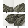 thumbnail image 3 of Ticikt Boys Cargo Pants, Summer Breathable Lightweight Kids Long Trousers, Elastic Waist Casual Joggers with Pockets for Little/Big Boys,Color:Grey, 3 of 5