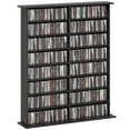 thumbnail image 1 of HOMCOM Media Storage Cabinet 8-Tier DVD Shelf with Adjustable Shelves Black, 1 of 10