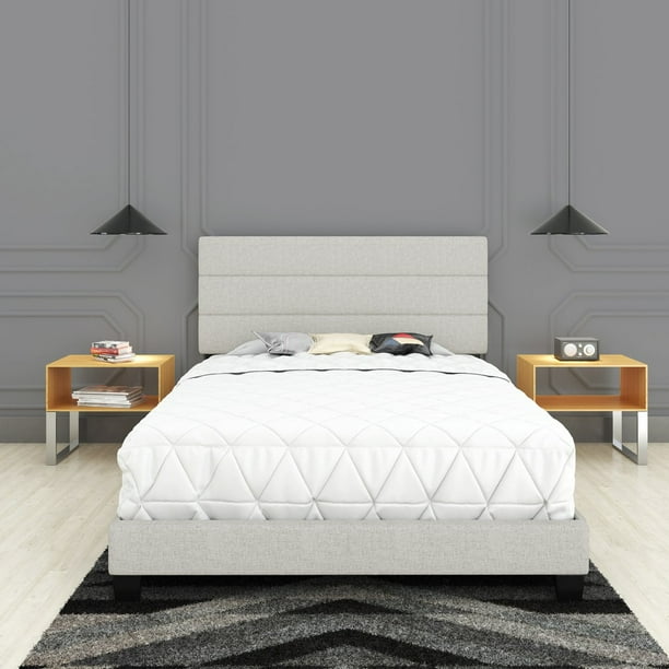 Premier Syracuse Upholstered Linen Tri Panel Platform Bed Frame With Headboard White Queen Foundation Or Box Spring Not Required Com - Queen Bed Frame With Box Spring And Headboard Premier Syracuse Upholstered Linen Tri Panel Platform Bed Frame With Headboard White Queen Foundation Or Box Spring Not Required Com - Queen Bed Frame With Box Spring And Headboard