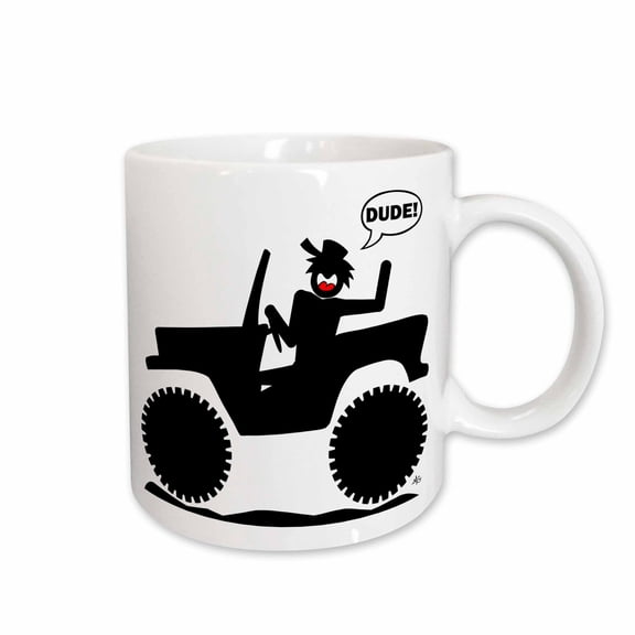3drose, Car Dude Image 1, 15oz Mug