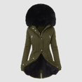 thumbnail image 2 of Winter Coats for Womens Hooded Warm Winter Overcoat with Lined, Winter Parka Jacket Thick Down Outerwear Jacket for Women, 2 of 7