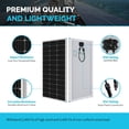thumbnail image 3 of Renogy RV Solar Panel Kit, 200W 12V Monocrystalline Solar Panel with Adventurer 30A LCD PWM Charge Controller, Mounting Brackets, BT-1 Bluetooth Module, 3 of 6