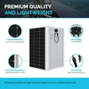 Renogy 200 Watts 12 Volts Monocrystalline RV Solar Panel Kit with Adventurer 30A LCD PWM Charge Controller and Mounting Brackets for RV, Boats, Trailer, Camper, Marine, Off-Grid Solar Power System