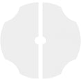 thumbnail image 4 of 40"OD x 4"ID x 14"C x 1"P Percival Architectural Grade PVC Contemporary Ceiling Medallion, Two Piece, 4 of 11