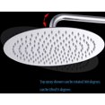 thumbnail image 2 of nipocaio Pommeau de Douche Pommeau de Douche Rond en Acier Inoxydable de 10 Pouces 304.25cm Ultra-Mince à Haute Pression Pommeau de Douche Anti-Calcaire Douche à Main, Chrome, 2 of 5