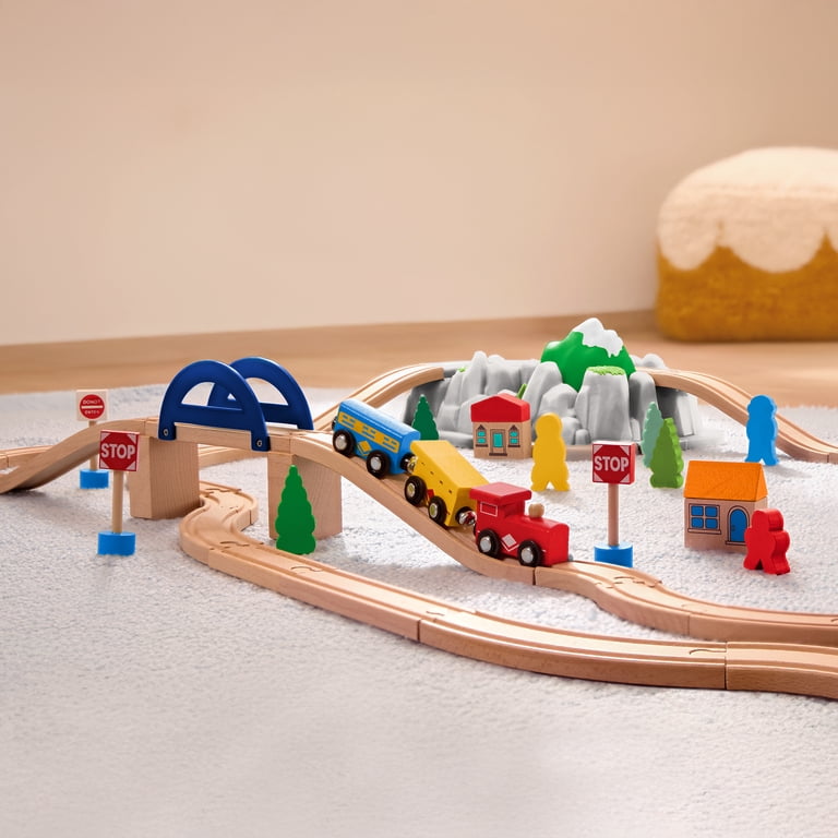 Battat Mountaintop Express 47-Piece Wood Train Set photo 2