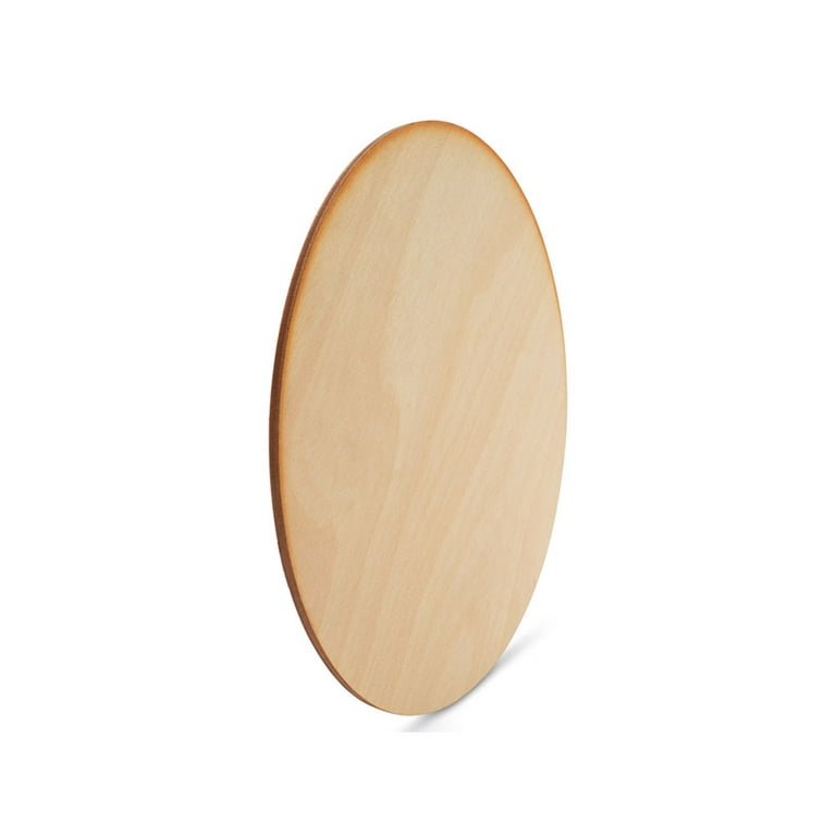 Wood Circle Disc 6 inch, 1/8 inch Thick, Pack of 5 Unfinished