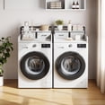 thumbnail image 5 of 2-Tier Washer and Dryer Countertop with Shelf or Drawers, Laundry Countertop Cover with Non-Slip Pad, 54"X27.5" Laundry Topper for Folding Clothes Over Washer and Dryer, White, 5 of 6