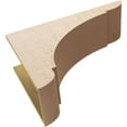 thumbnail image 6 of 12"W x 36"D x 24"H Classic Olympic Rough Cedar Woodgrain TimberThane Corbel, Primed Tan, 6 of 6