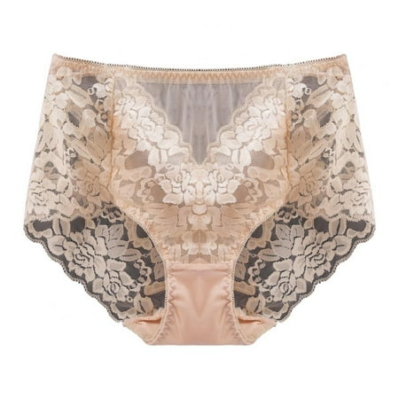 

Pretty Comy Womens Underwear Mid Waist Panties for Women Underpants Briefs Hipster Lace Bikini