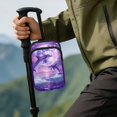 thumbnail image 4 of COEQINE Large Capacity Forearm Crutch Bag for Seniors Purple Dolphin Moon Elbow Crutch Attachment, Zipper Pouch, 2 Pockets, Lightweight, for Walking Cane & Hiking Stick, 4 of 7