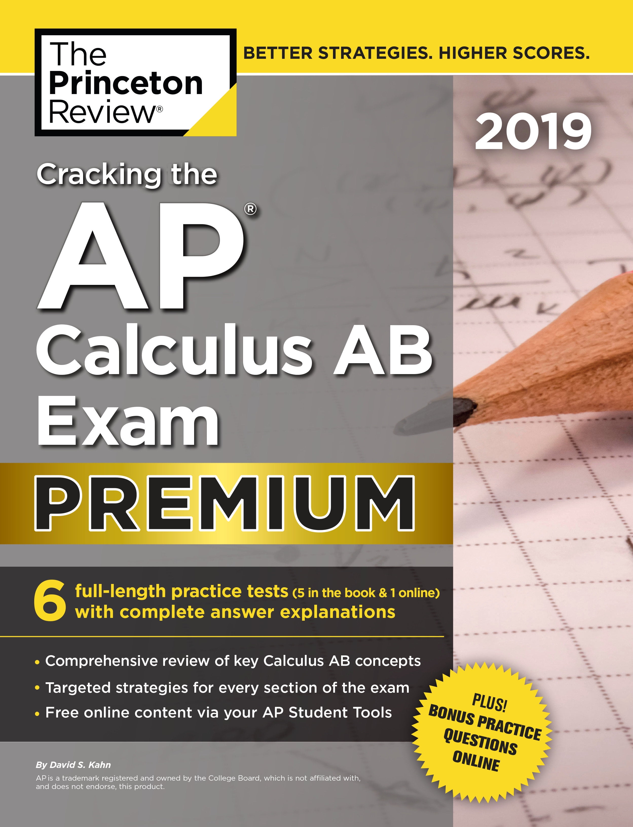 Cracking the AP Calculus AB Exam 2019, Premium Edition 6 Practice