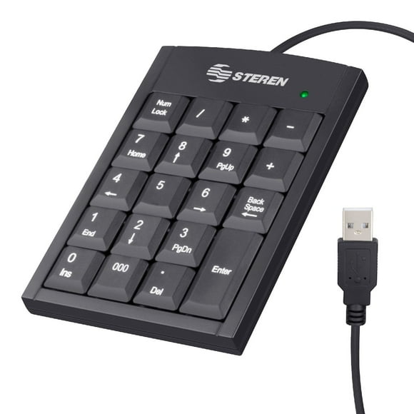 Teclado Numérico Extra Plano Sistema Membrana Laptop Steren Steren COM-625