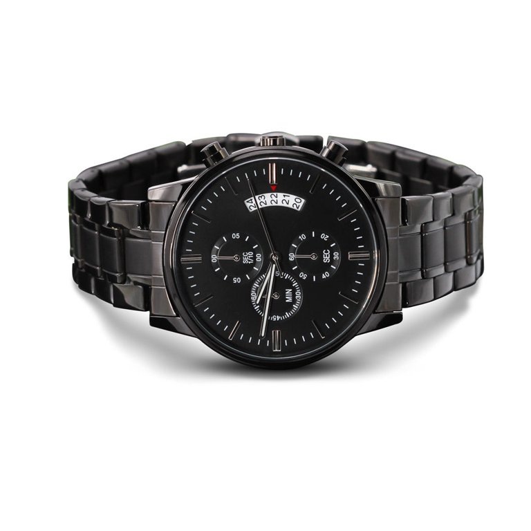 メンズウェア Black Watch Collared Snead Los Diez Mandamientos Men's Watch Multifunction Stainless Steel W