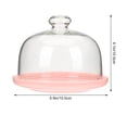 thumbnail image 3 of 1 Set Cake Plate Fruit Foretaste Plate Food Dish Cake Display Plate with Dome, 3 of 8