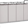 thumbnail image 2 of Laundry Sorter 4 Section, 47.5 Gal (180 L) Laundry Hamper with Wheels, Clothes Divider Basket Sorter, Clothes Separator Hamper Cart with Wheels and Removable Bags, Gray, 2 of 6