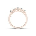 thumbnail image 5 of 1.00 CT Round Cut Natural White Diamond Five Stone Band Ring For Women In 14K Solid Rose Gold (1.00 Cttw) IGI Certified -10, 5 of 8
