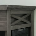 thumbnail image 5 of Leick Home 84430 Oak Computer/Writing Corner Desk with Drawer in Smoke Gray, 5 of 12