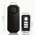 thumbnail image 3 of Ouspow Bike Alarm Lock with Remote Controller,Bicycle IP55 Waterproof Anti-theft Security Accessories,Black, 3 of 8