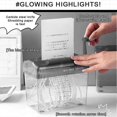 thumbnail image 2 of Hand crank paper shredder mini document paper cutter tool receipts ticket bill cutting machine office supplies orange, 2 of 5