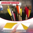 thumbnail image 3 of Uxcell 4 Inch Arrow Vanes, 20 Pack Turkey Feather Fletching Archery Fletch Right Wing for Hunting Target Shooting, Black Yellow, 3 of 5