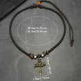 thumbnail image 5 of Leander's vintage cross necklace and sweater chain are stylish and dynamic, suitable for both men and women, making them ideal for everyday wear and a variety of casual occasions., 5 of 5