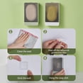 thumbnail image 2 of Linqz 2-Pack Wall-Mounted Soap Holder, Waterproof Self-Draining Bar Soap Box, No-Drill Bathroom Caddy with Adhesives, Multi-Purpose Shower Organizer, 2 of 7