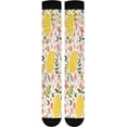 thumbnail image 7 of Coolnut Flowers & Lemons Compression Socks Women Men Knee High Stockings for Sports, Running, Travel 1Pair Gift, 7 of 7