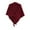 Wine, variant on Knotted Triangle Wool Scarf for Women Wool Blend Shawl, All Seasons Versatile Warm Wrap for Winter & Fall