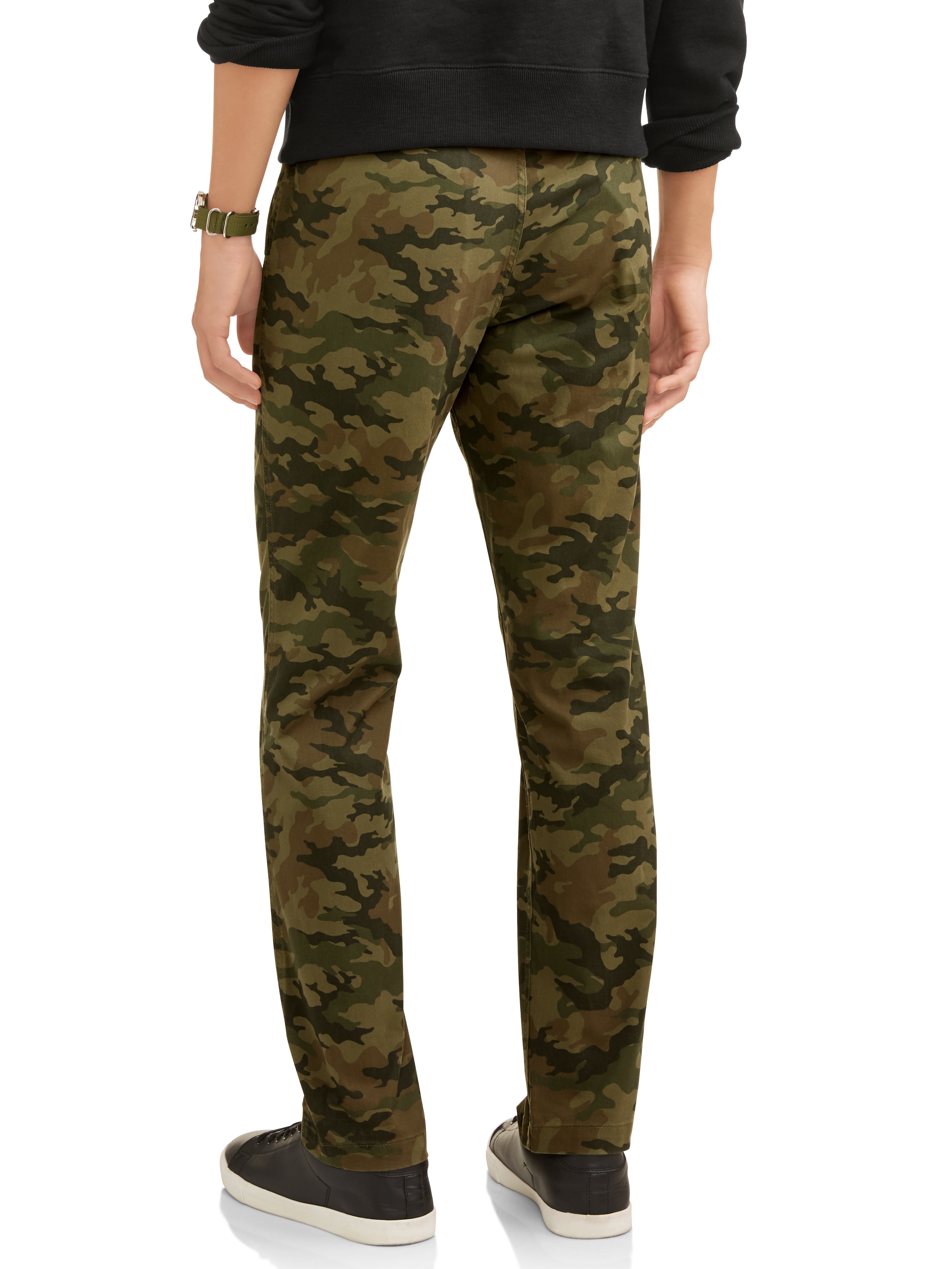george slim straight pants