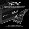 thumbnail image 4 of Fuente de alimentación Corsair RM650e 650W totalmente modular ATX 3.1, 4 of 7