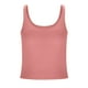 thumbnail image 4 of Tops para mujer,Blusa informal sin mangas con cuello en U para mujer, de poliéster, con acolchado en el pecho, largo normal, para uso diario, sopatenor, 4 of 8