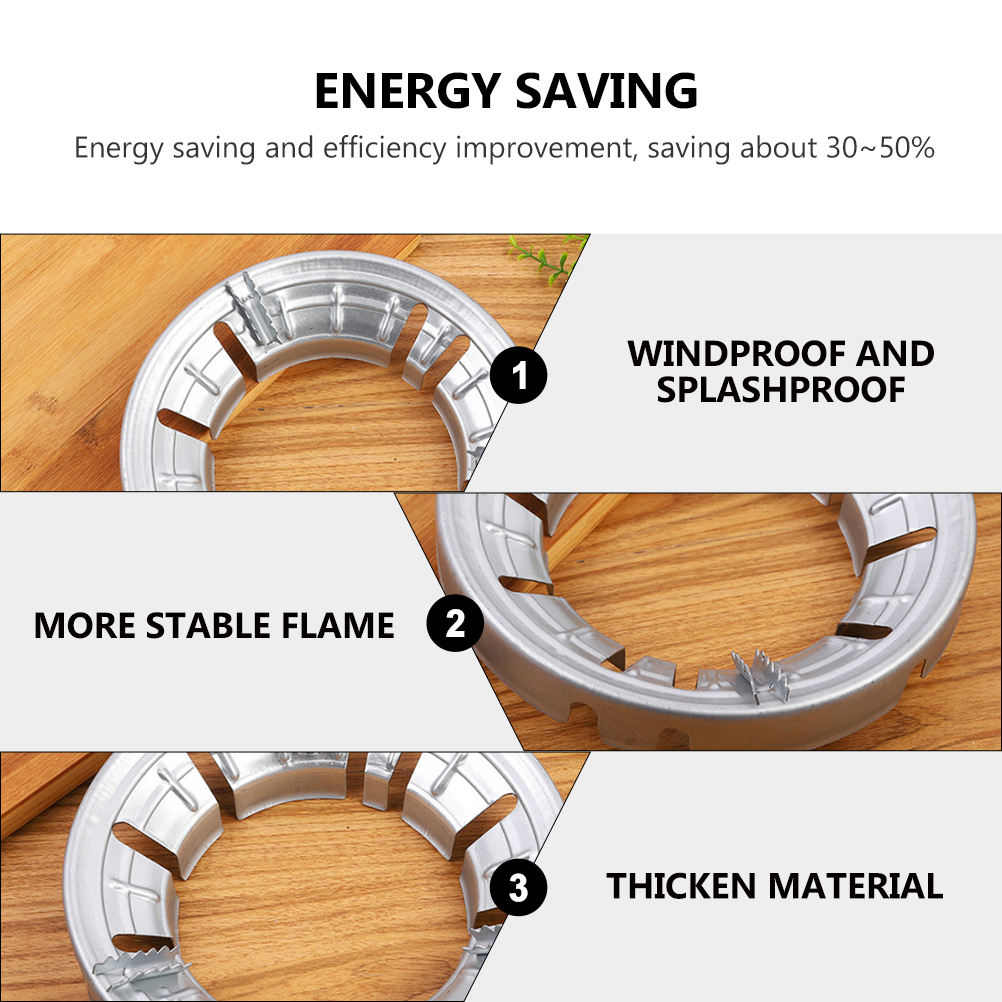 Soimiss 2Pcs Wok Gas Stove Rack Cast Iron Windproof Kitchen Use Nonslip Home Users