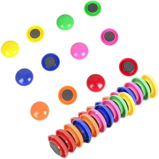 16-Pack Flexible Heart Magnets in Assorted Colors 1-Inch Diameter