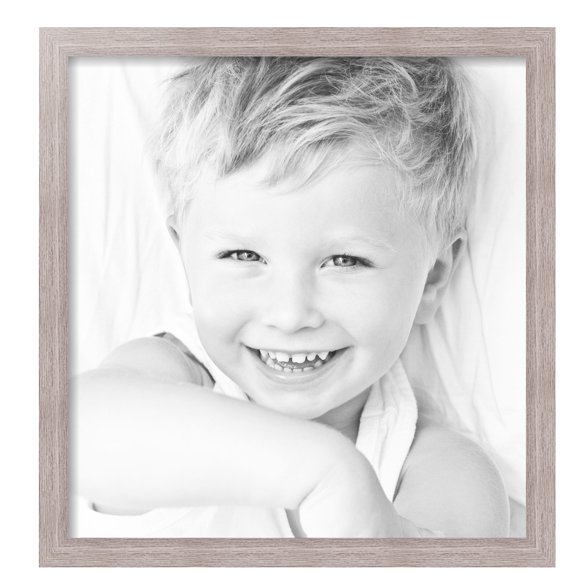 ArtToFrames 20" x 21" Gray Oak Picture Frame, 20x21 inch Brown MDF Poster Frame (WOM-4300), 4 Pack