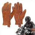thumbnail image 3 of Guantes de moto de cuero de vaca, para pantalla táctil, dedos completos, transpirables, para montar en moto, de cuero genuino, cálidos para invierno., 3 of 5