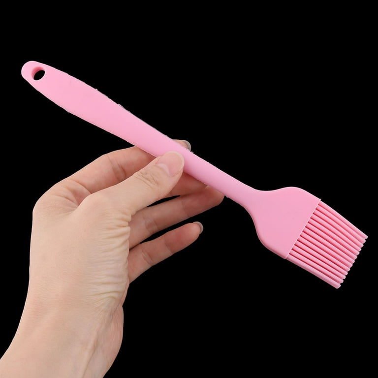 Family Bakery Silicone Cookie Cake Baking Tool Cream Butter Pastry Brush Pink