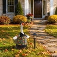 thumbnail image 6 of AZXY Halloween Porch Goose Outfit, Halloween Decorations Outdoor Ghost Skull Print Shirt Hat Set for 23 Inch Cement Plastic Porch Goose Statue, Lawn Patio Fall Party Ornament, 6 of 7