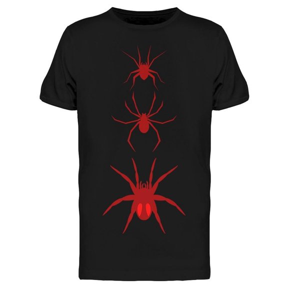 Simple Red Spiders Silhouettes Tee Men's -Image by Shutterstock