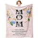 thumbnail image 1 of 100x130cm Mother's Day Blanket Gift from Daughter/Son, Best Mom Ever Gifts, Birthday Gifts, I Love You, 1 of 5